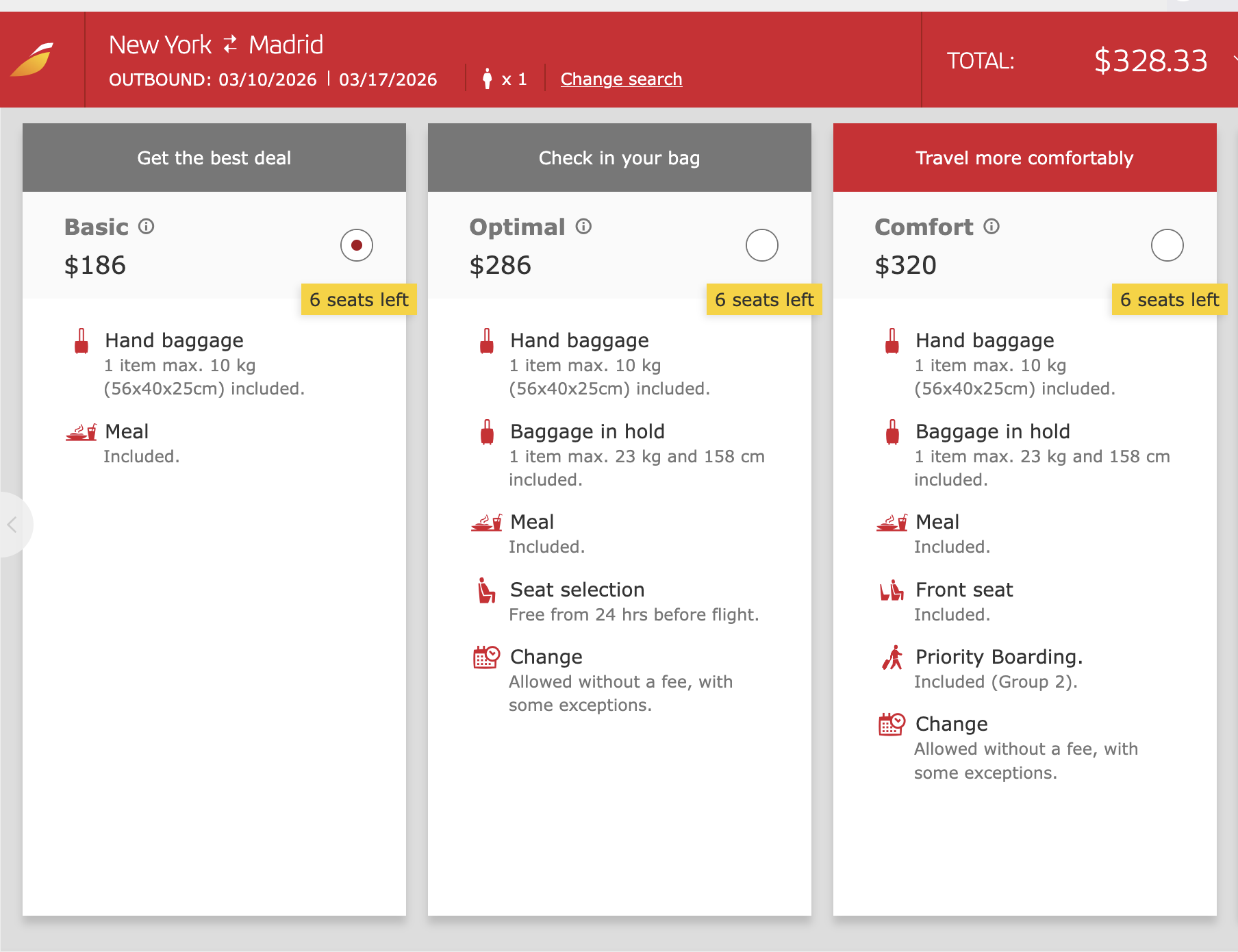 a screenshot of a flight ticket