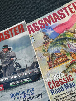 a close up of a magazine