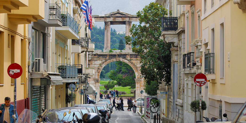 a street with cars parked on it