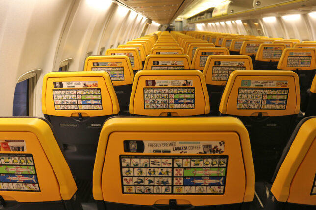 rows seats in an airplane