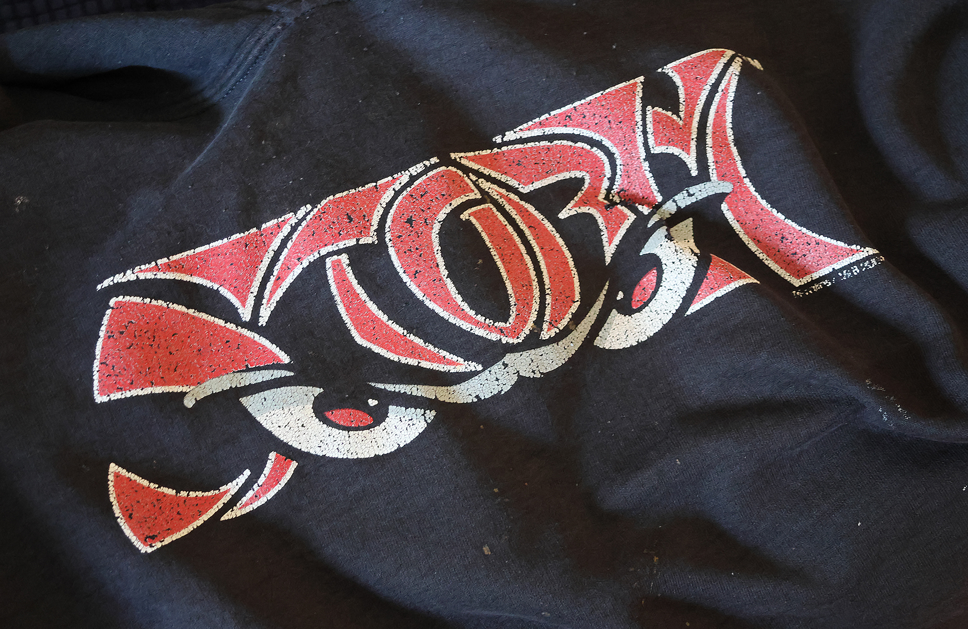 a close up of a logo