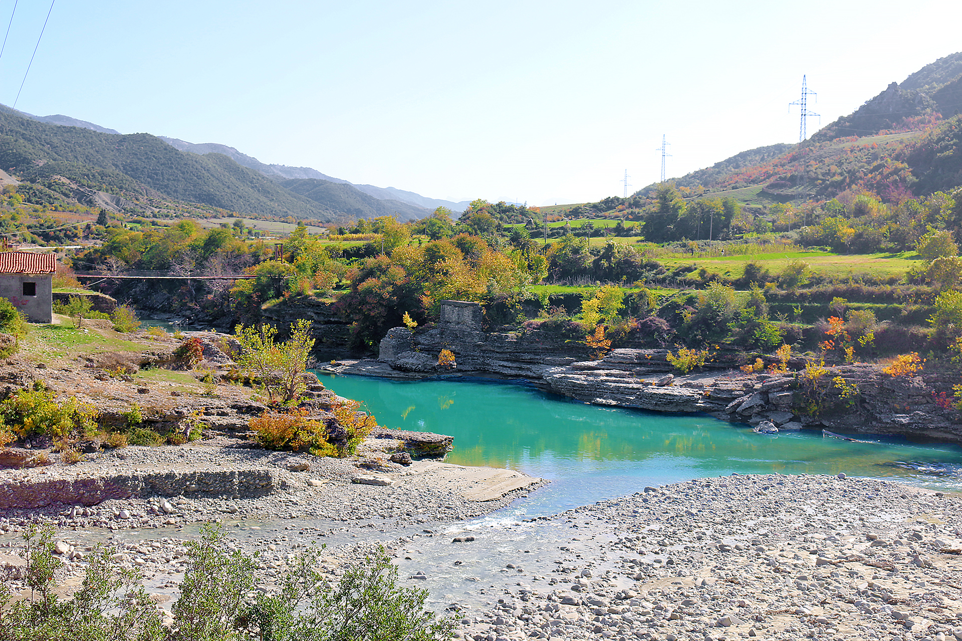 a river running through a valley