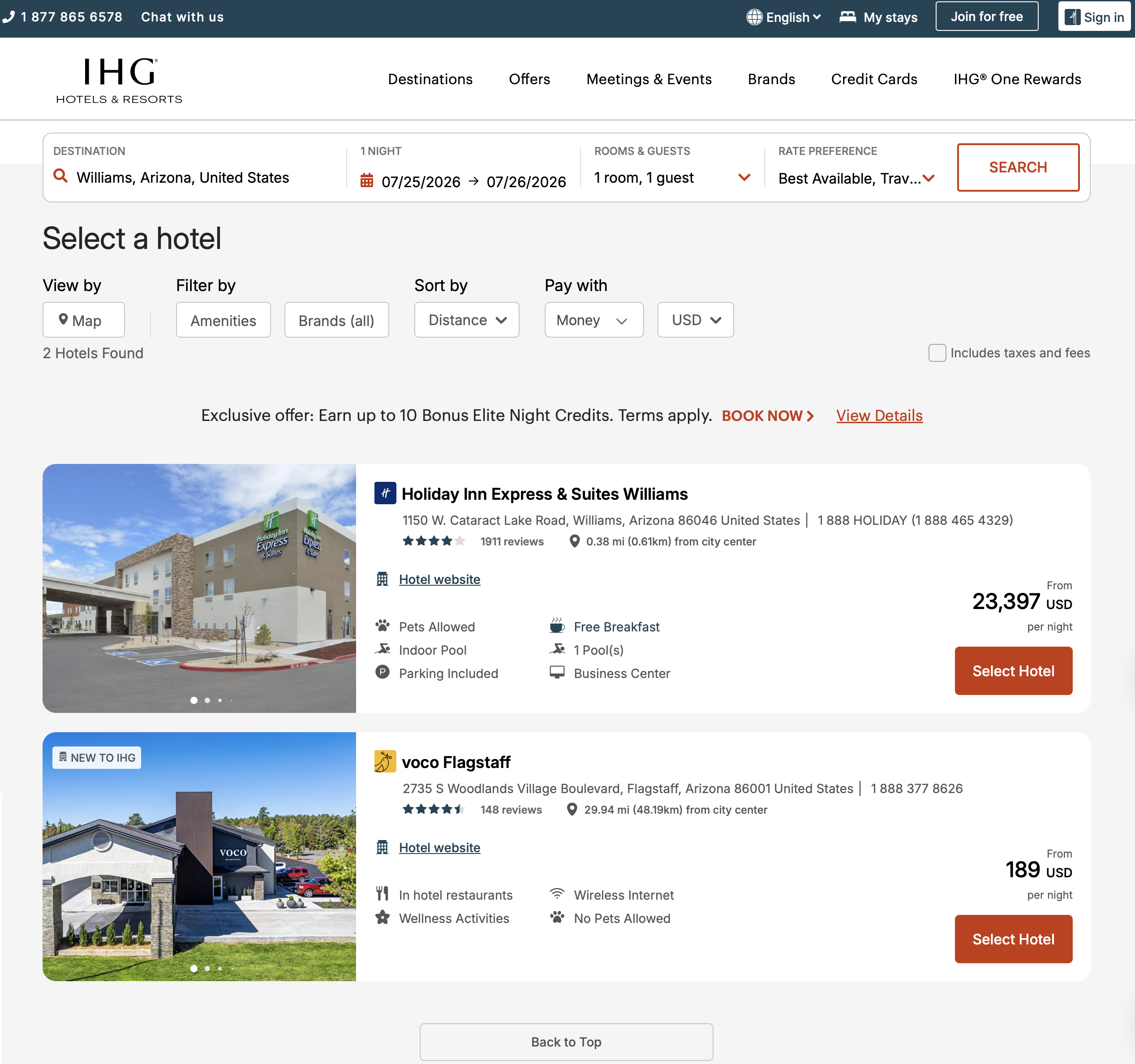 a screenshot of a hotel