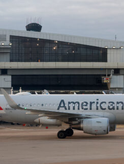 an airplane on the tarmac