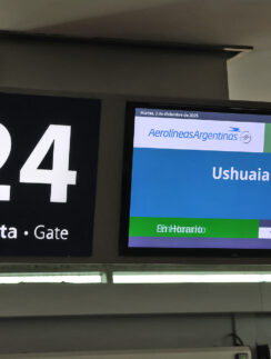 a sign with numbers and a number on it