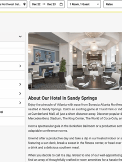 a screenshot of a hotel