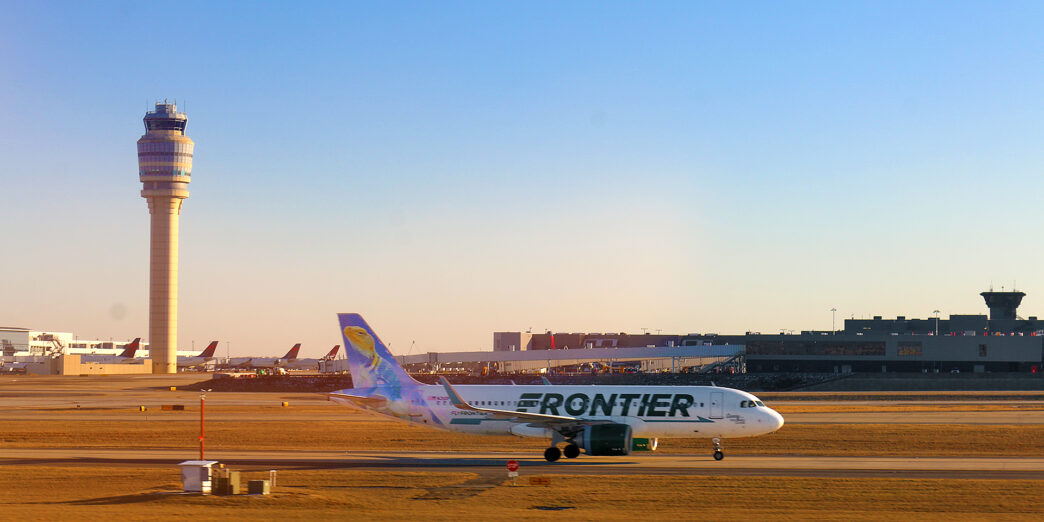 an airplane on a runway