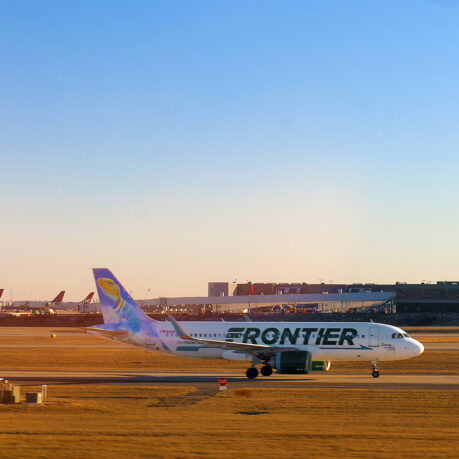 an airplane on a runway