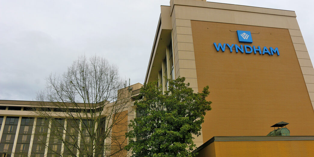 a building with a sign on it