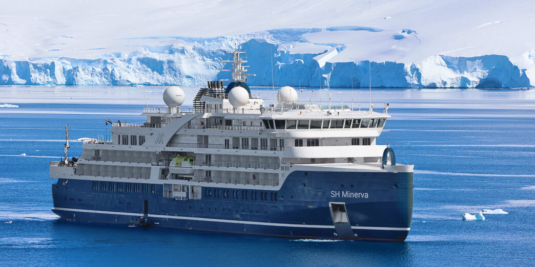 a large ship in the water