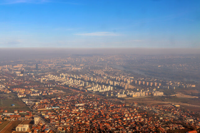 a city with many buildings