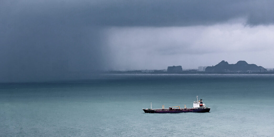 a boat in the water