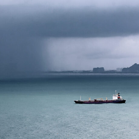 a boat in the water