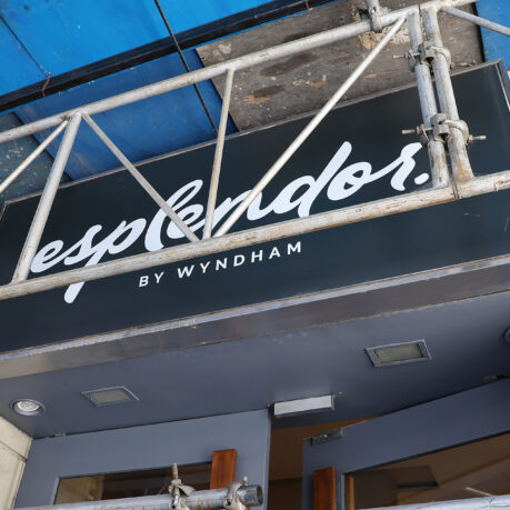 a sign on a building