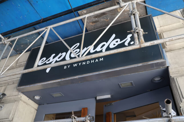 a sign on a building